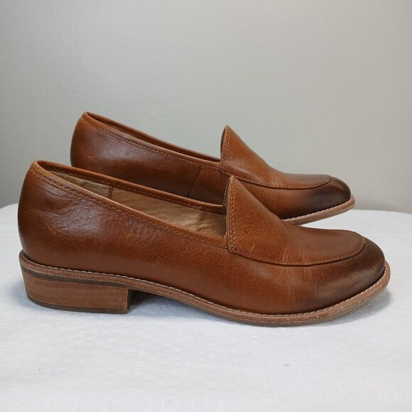 SOFFT NAPOLI LEATHER LOAFER  LUGGAGE BROWN WOMEN SIZE 6.5 - Picture 1 of 9